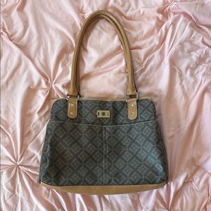 Stylish Tan and Gray Women's Bag